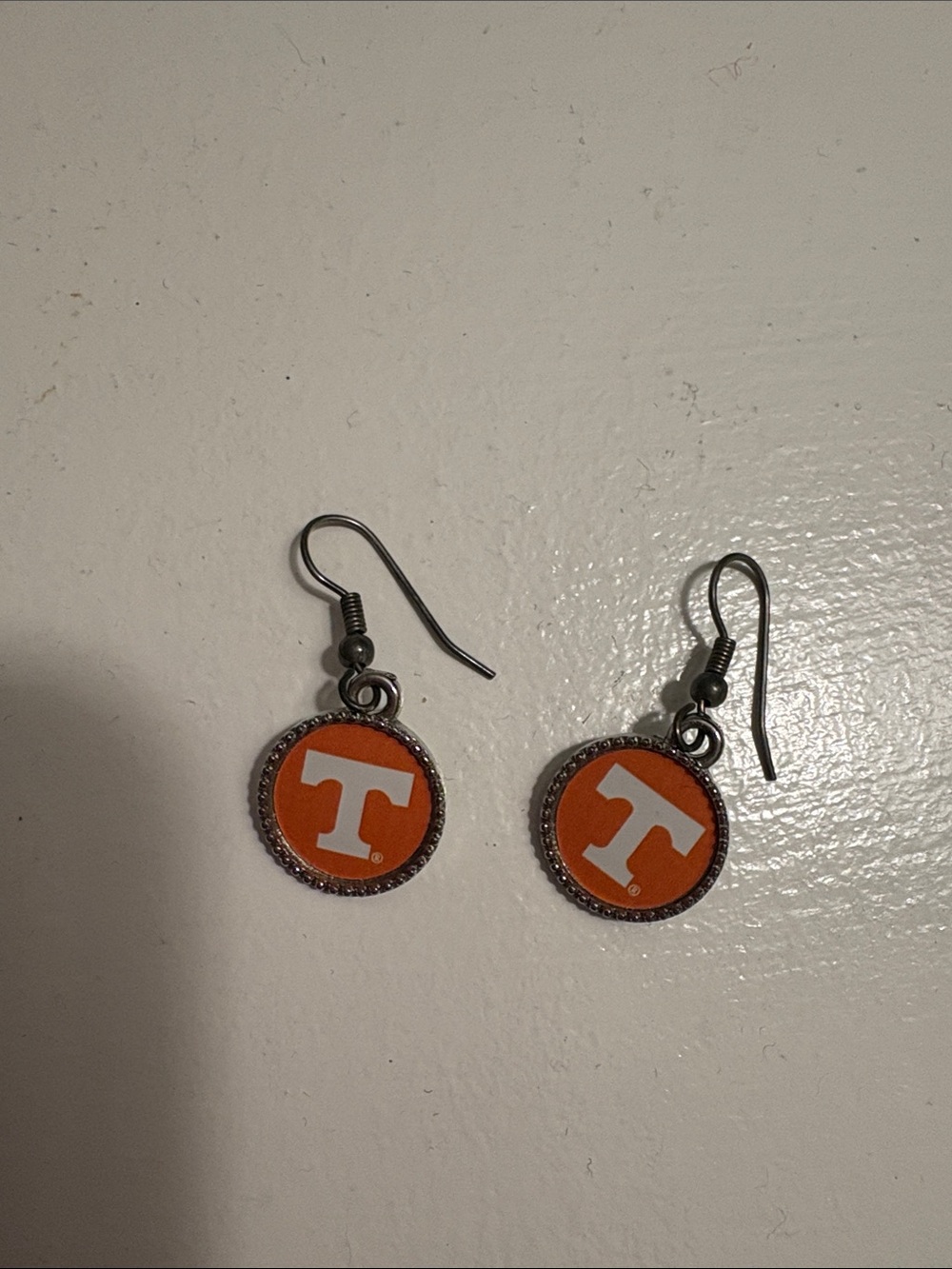 Tennessee Volunteers Orange 'T' Dangle Earrings